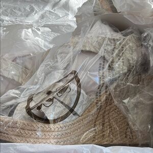 Michael Kors Cream and Tan Espadrilles